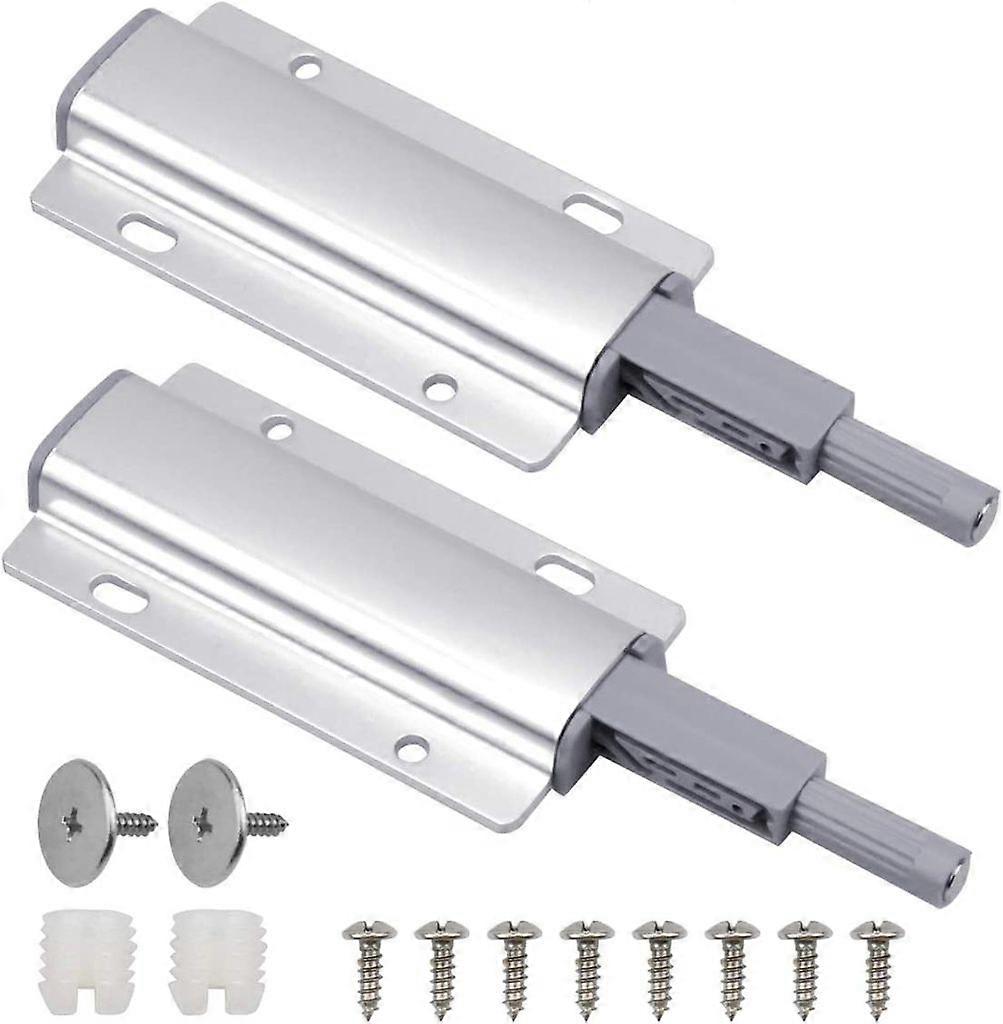 2-Pack Magnetic Push Door Openers: For Cabinets, Drawers – Furniture Damper, Lock