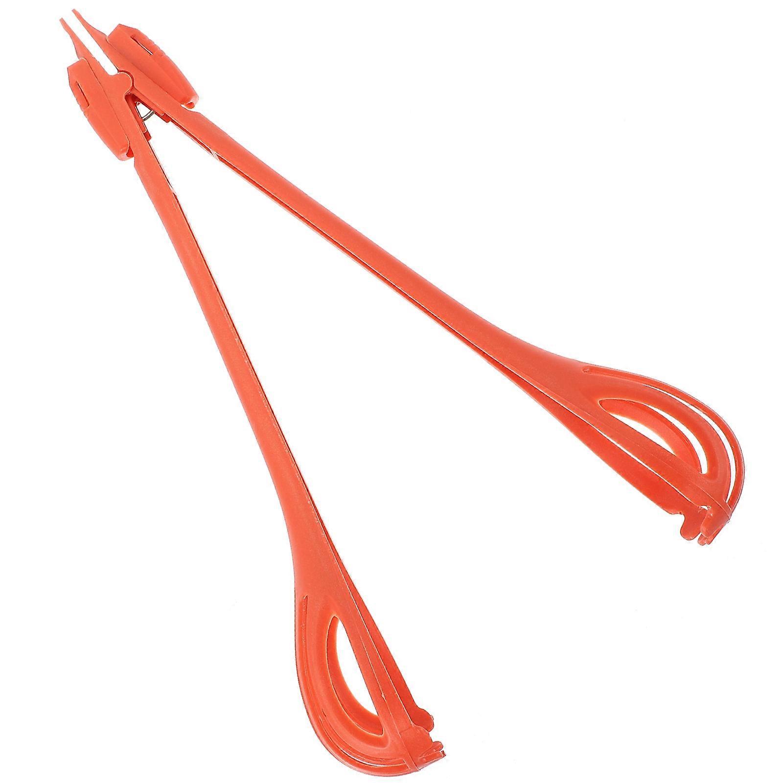 Kitchen Whisk Multifunctional Food Clip Red 11×2.8×2.8in Egg Separator Cream Mixer Home Cooks 1Pcs
