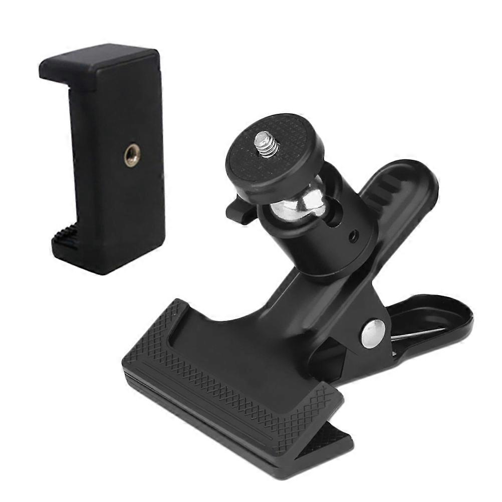 Adjustable Rotating Phone Holder Clamp Stand for Desk, Bed, Cabinet – Universal Smartphone Mount for Video Shooting and Filming