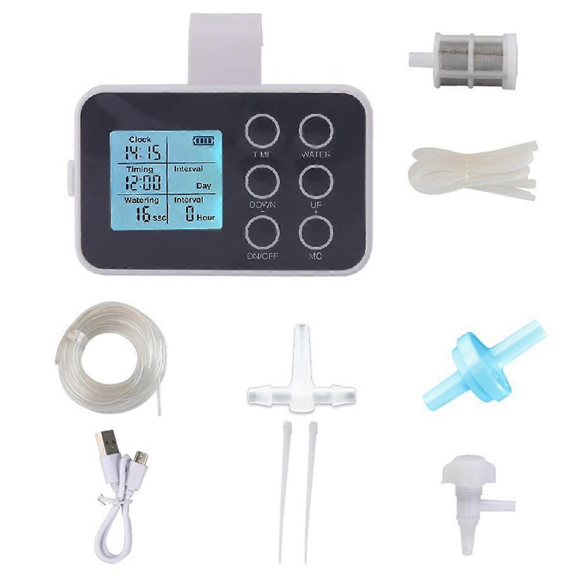 Smart Automatic Watering Timer with Adjustable Dripper Irrigation System for Lawns and Small Farms