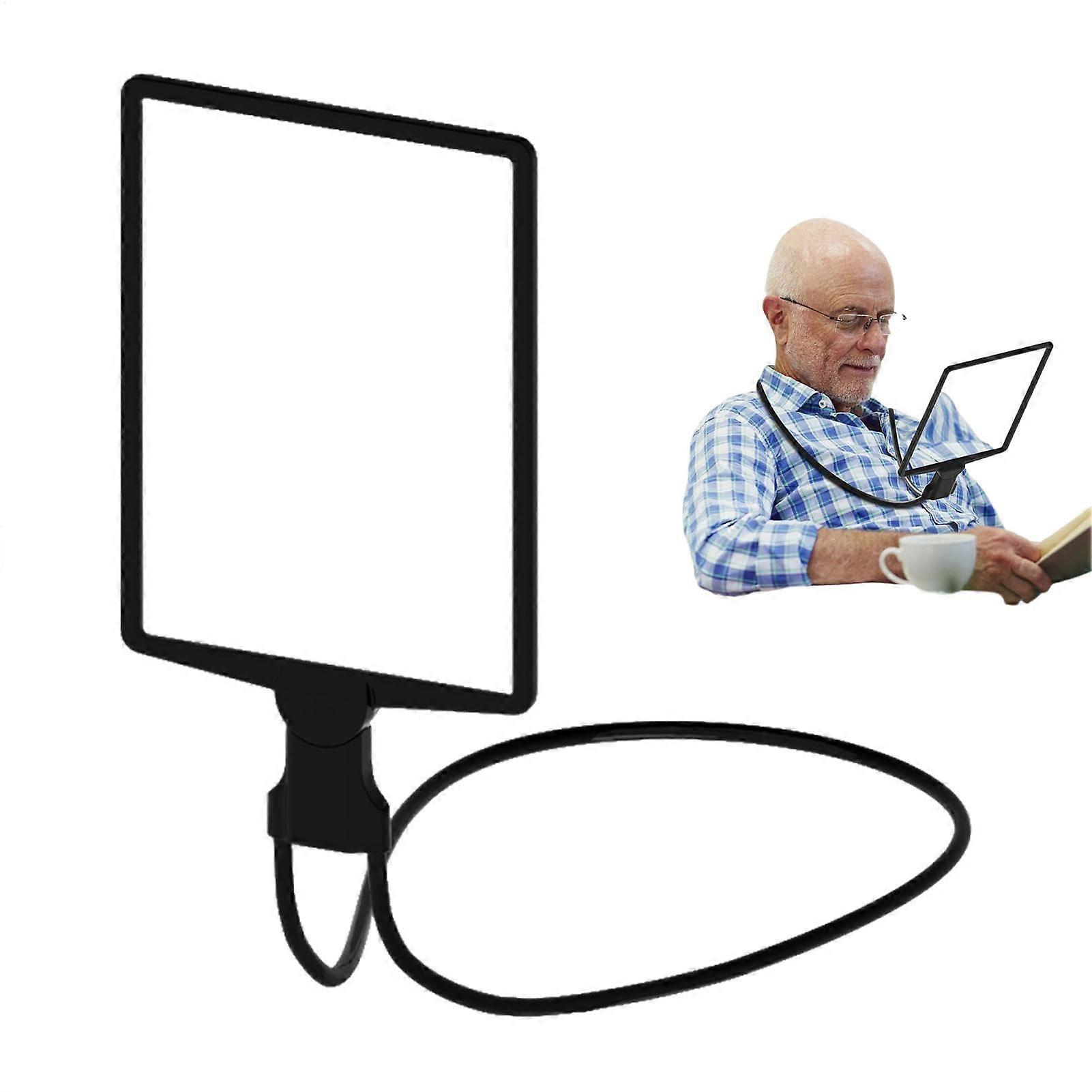 Gooseneck 3X Lens Magnifier with Flexible Stand for Seniors, Large Magnification Neck Magnifier for Men and Women