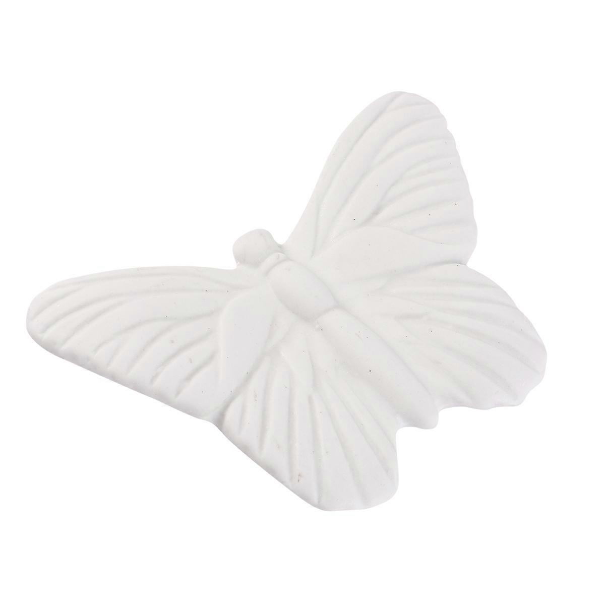 Ceramic Butterfly Wall Hanging 1Pcs White with Ceramic Decor