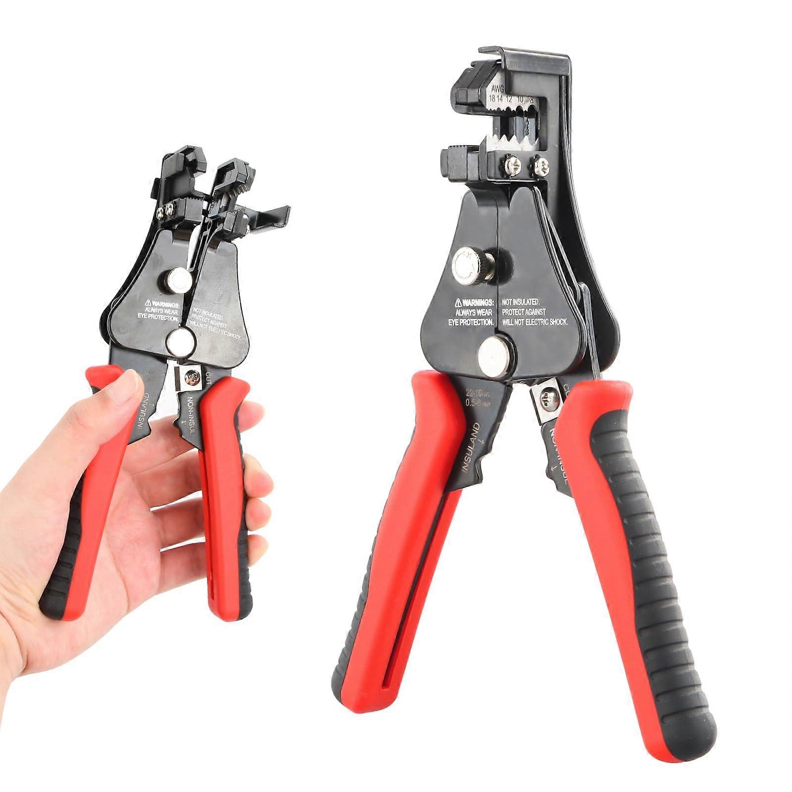 Wire Stripper 3-In-1 Wire Stripping Tool, Small Wire Stripper Pliers, Adjustable Crimping Tool For 10-22 AWG