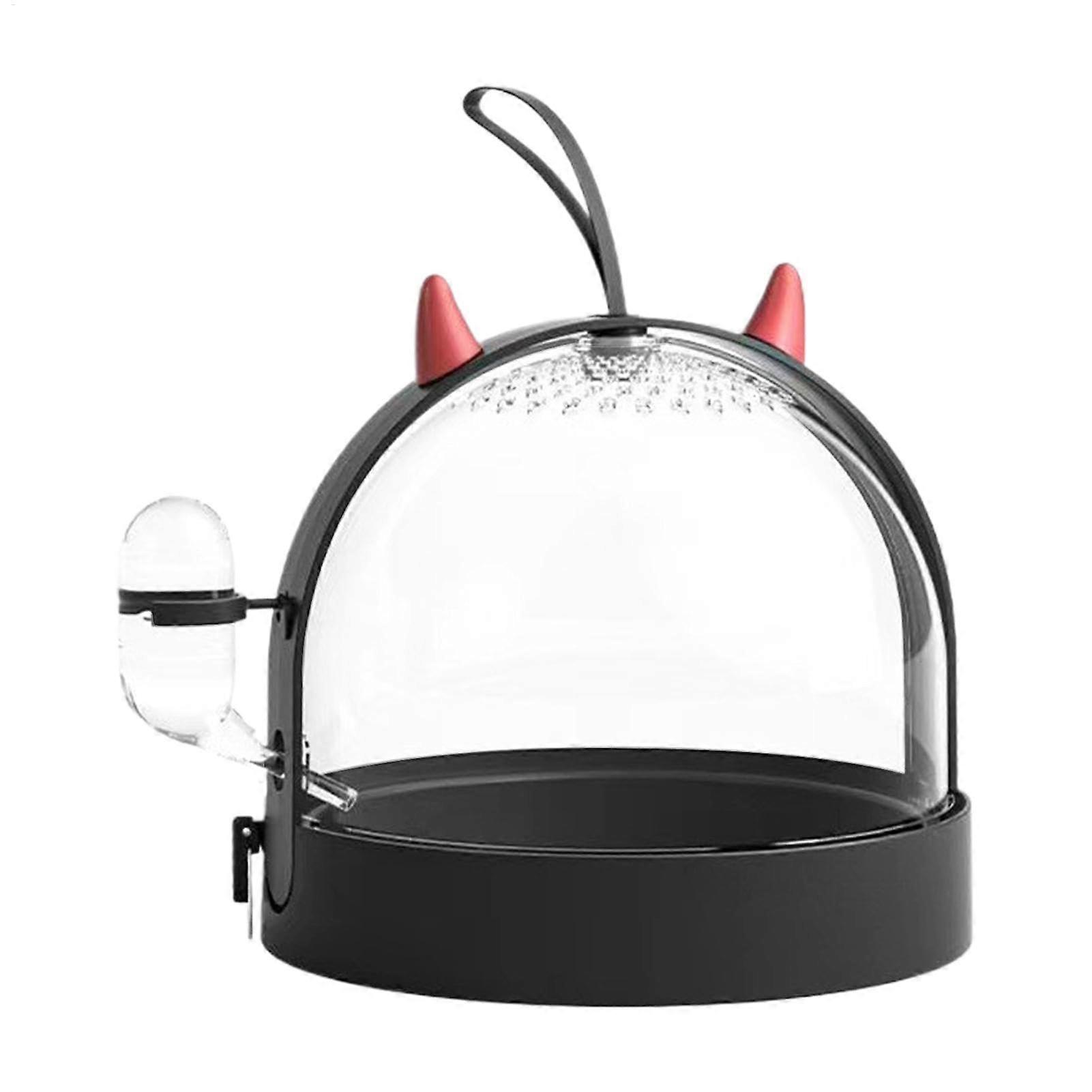 Hamster Travel Cage 180-Degree Side-Rotating Design Polystyrene Portable Small Animal Carrier For Hamsters Rabbits Hedgehogs