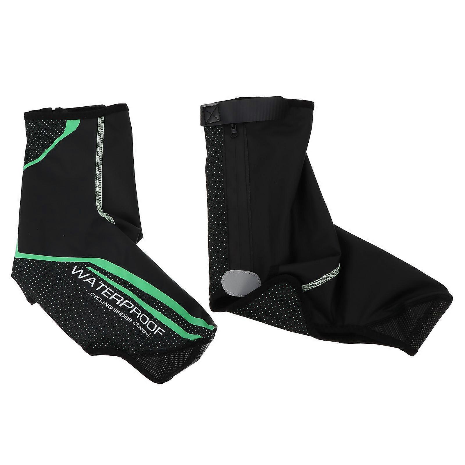 Winter Shoe Covers Windproof Cycling Overshoes Reflective Strips Warm Insulation Cold Weather Durable Non Slip Design Unisex Fit