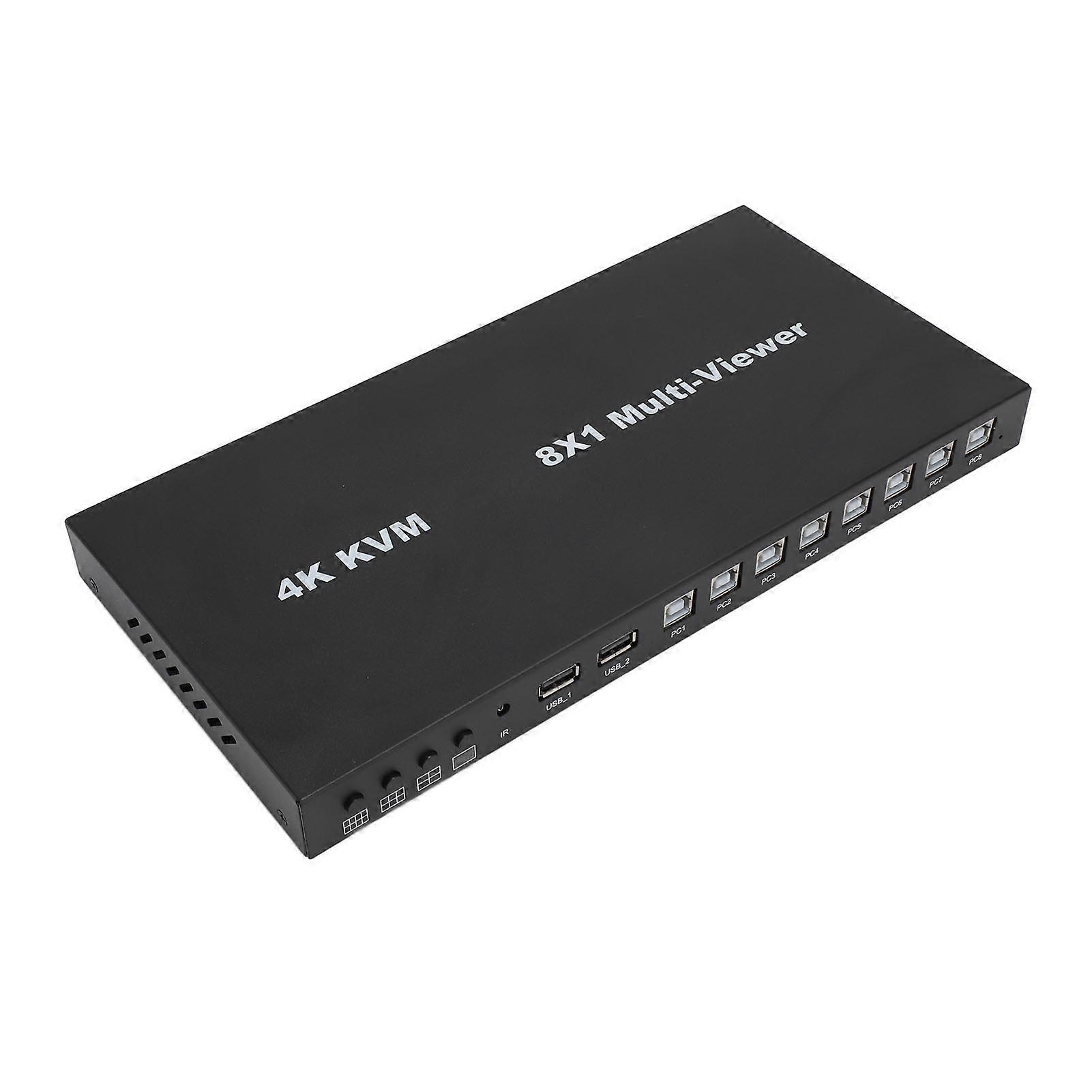 HD Multimedia Interface Splitter 8-in-1 4K 30Hz KVM Switch