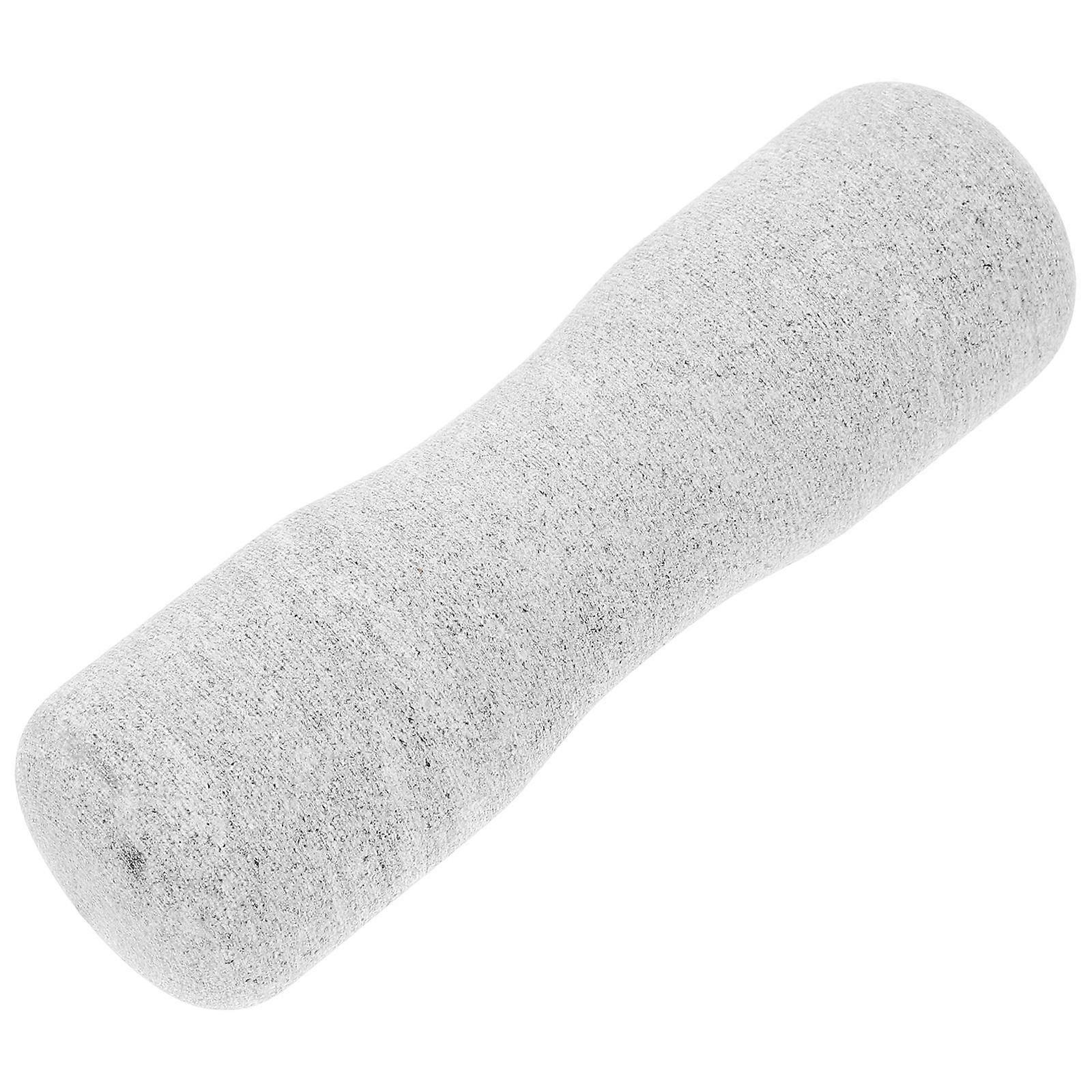 Grinding Garlic Press Stone Pestle Tool Home Kitchen Laboratory Use Cylindrical Shape 12.50X3.50X3.50CM 1Pack