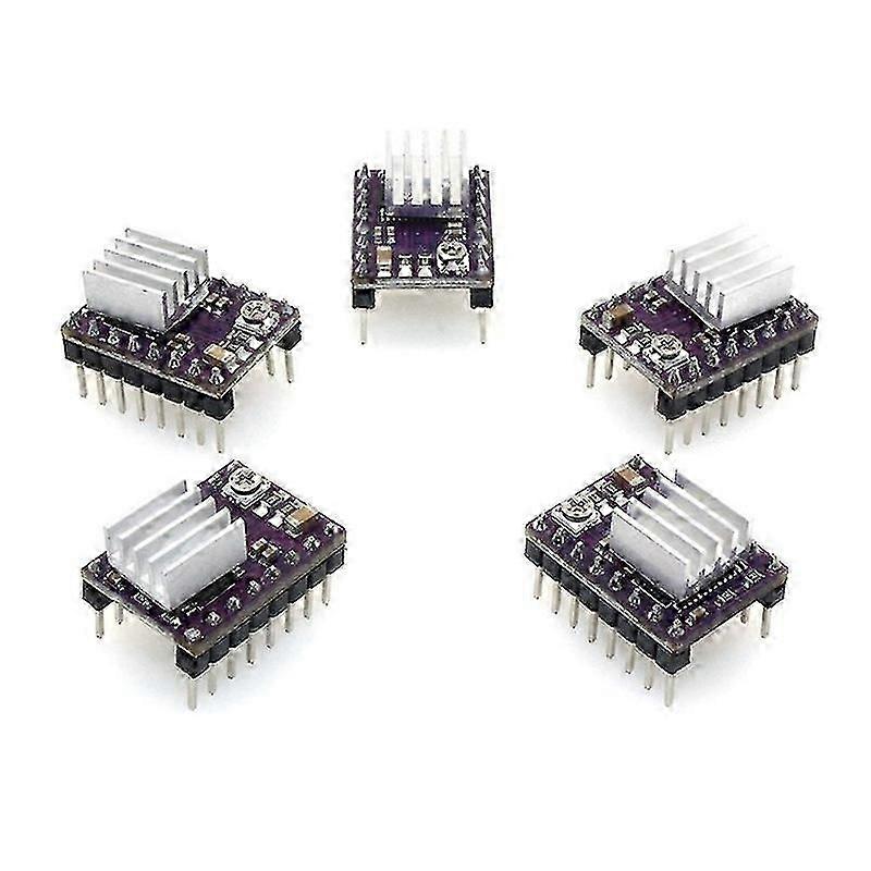 5pcs Drv8825 Stepper Motor Driver Module With Heat Sink For 3d Printer Rrerap XH