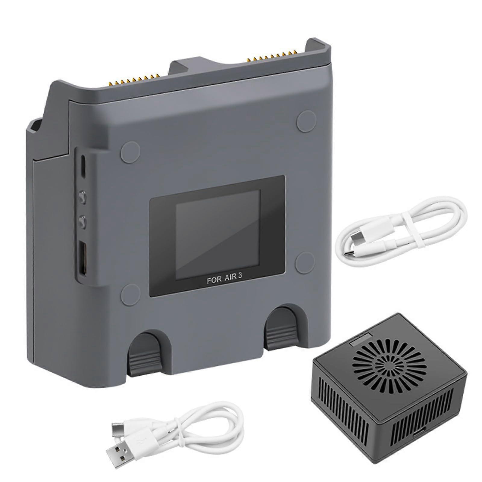 efficiency battery charging hubs for Air 3 batteries, charging hubs with color screen discharge modes