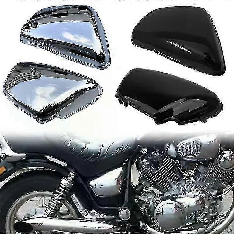 Yamaha XV700 750 1000 1100 Virago Chrome Μαύρο ABS Πλαϊνό Κάλυμμα Φαιρινγκ Προστατευτικό Μπαταρίας 1984-Up