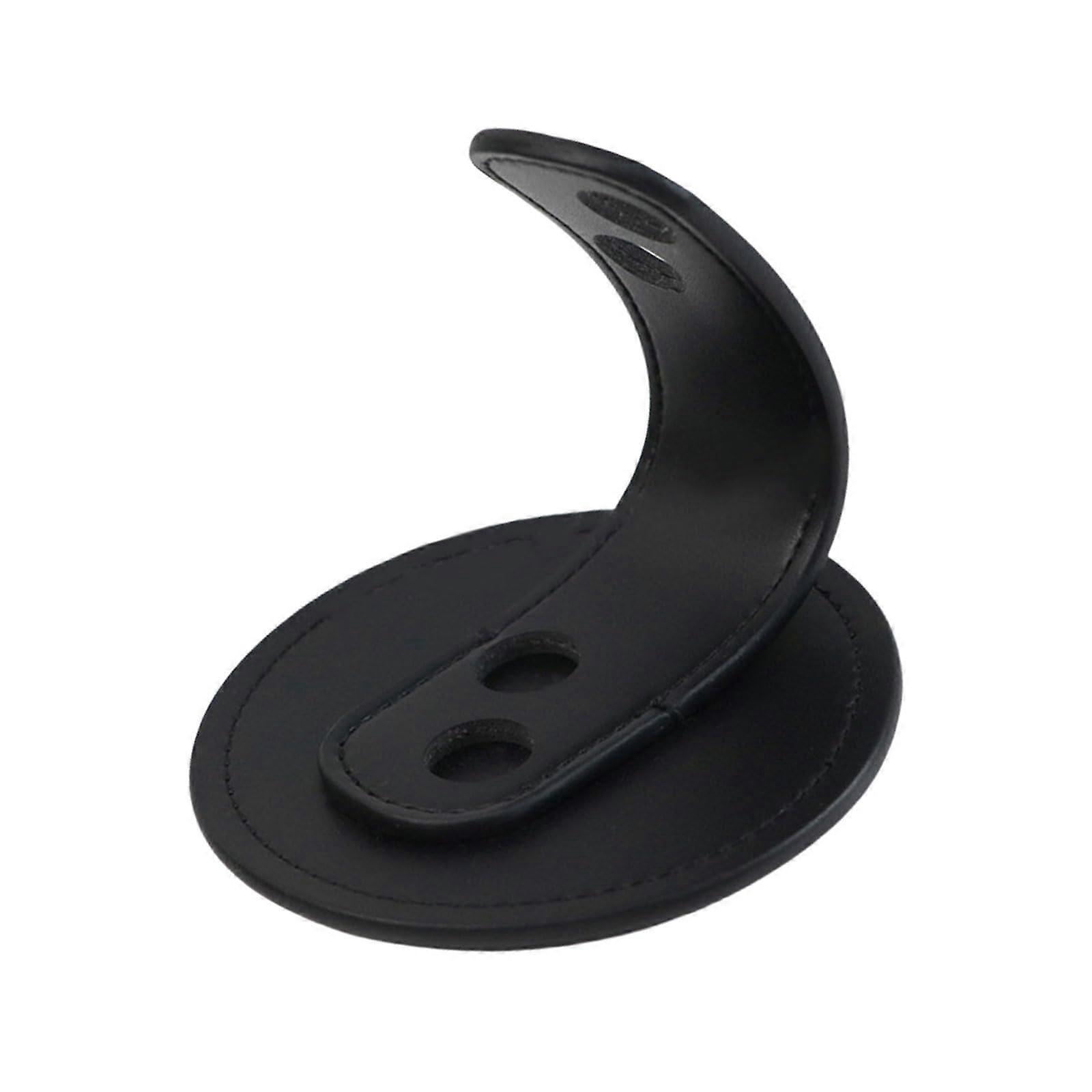 Desktop Pen Organizer Multi-Functional Leather Rack for Pens and Small Items, Black Desk Storage Solution
