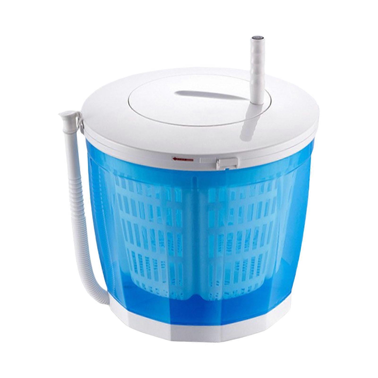 Manual Clothes Washer with Detachable Spin Dryer Lightweight Washing Machine Portable Clothes Cleaner for Camping Use  Sky Blue