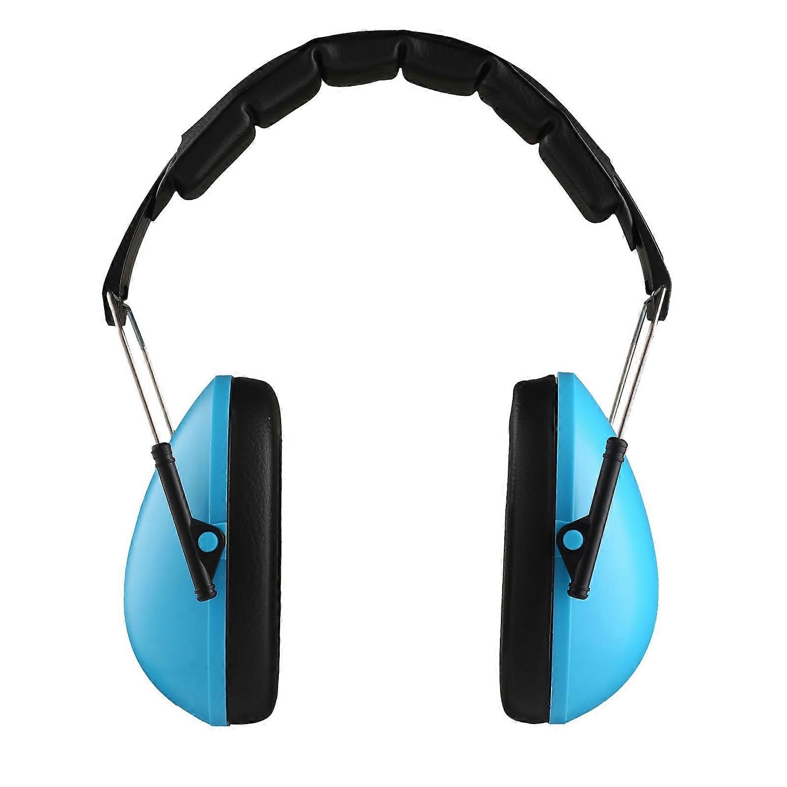 Ear Muffs Hearing Protection Noise Blocking Adjustable Lightweight Portable Earmuffs for Children Age 3 to 12 Blue