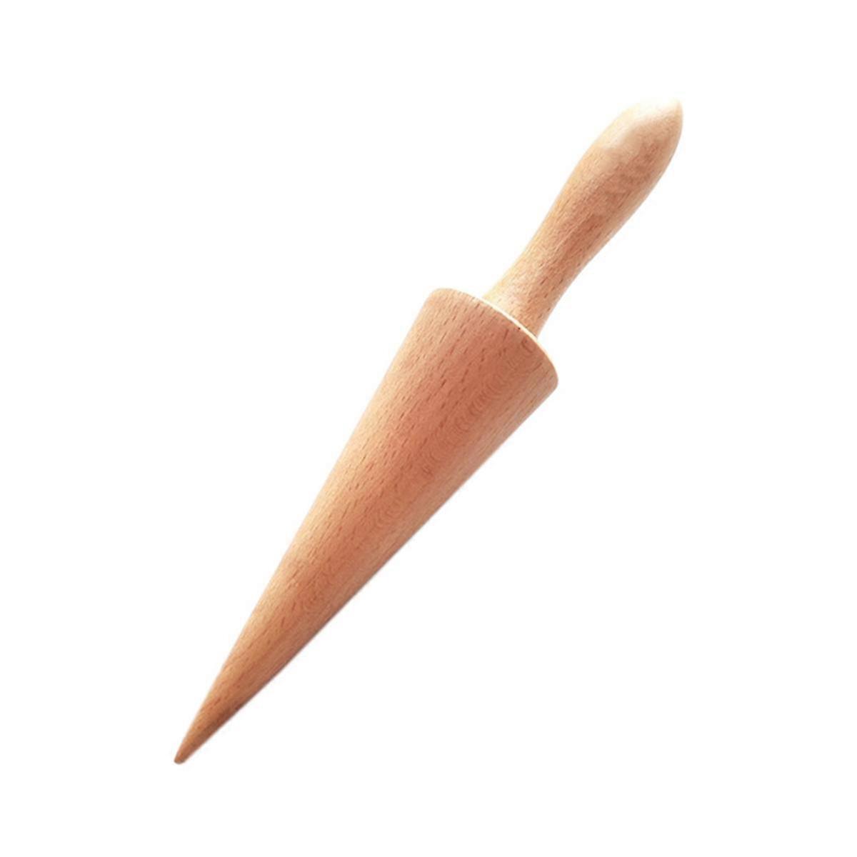 Ice Cream Waffle Cone Roller, Strong and Smooth Cone Roller, Wooden Pizzelle Cone, Handle Waffle ConAs shown SZRH AF-