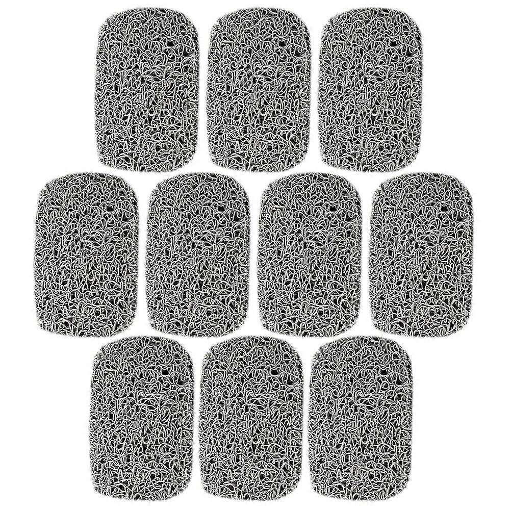 10pcs Self Draining Pads for Bathroom PVC Soap Holder Trays