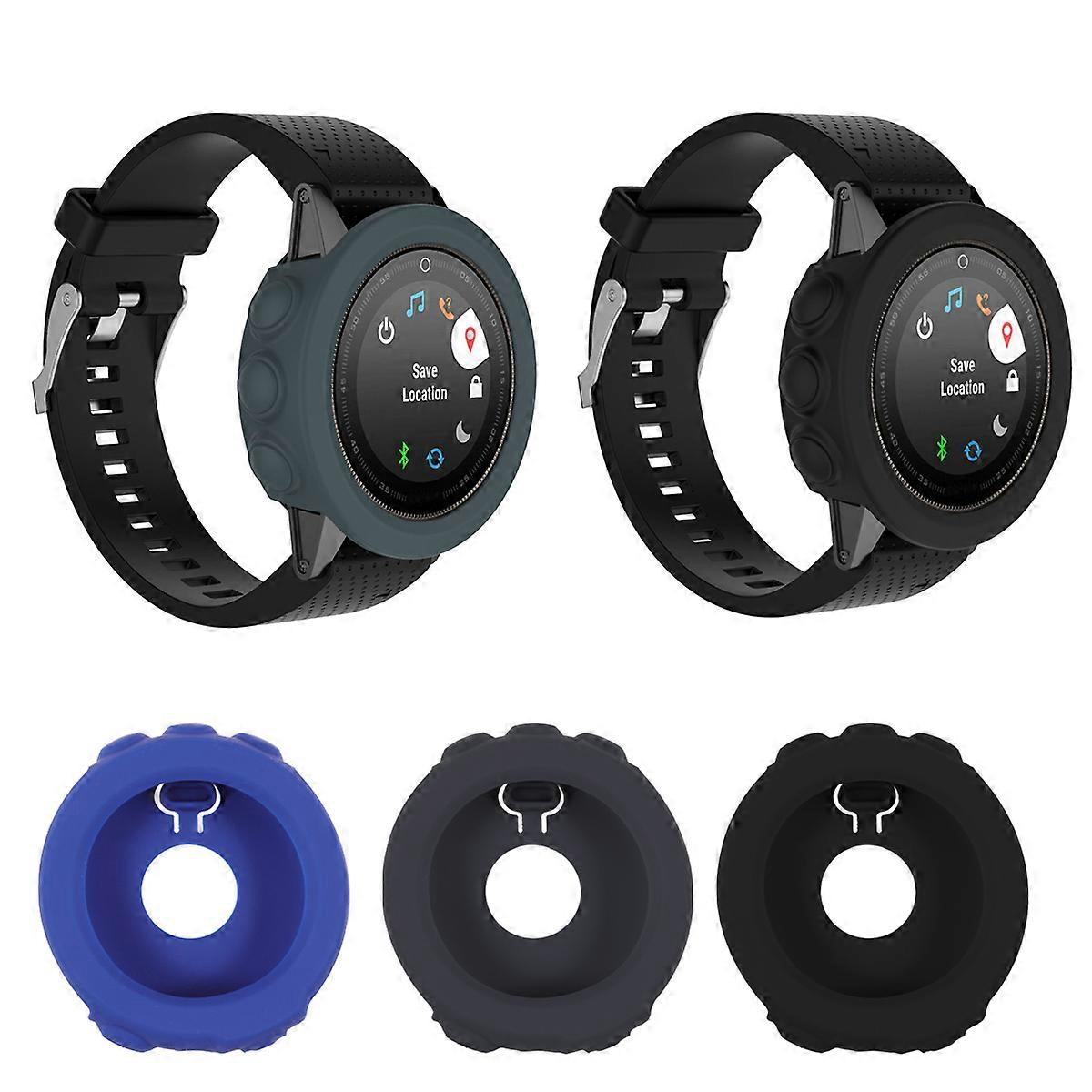 Silicone Watch Case Cover for 5X Protects from Scratches Black Easy to Install