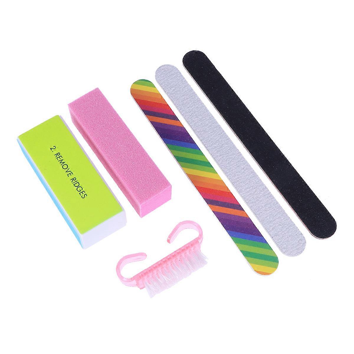Sanding Professional Design Manicure Kit For Salon Use Sponge Material 6Pcs