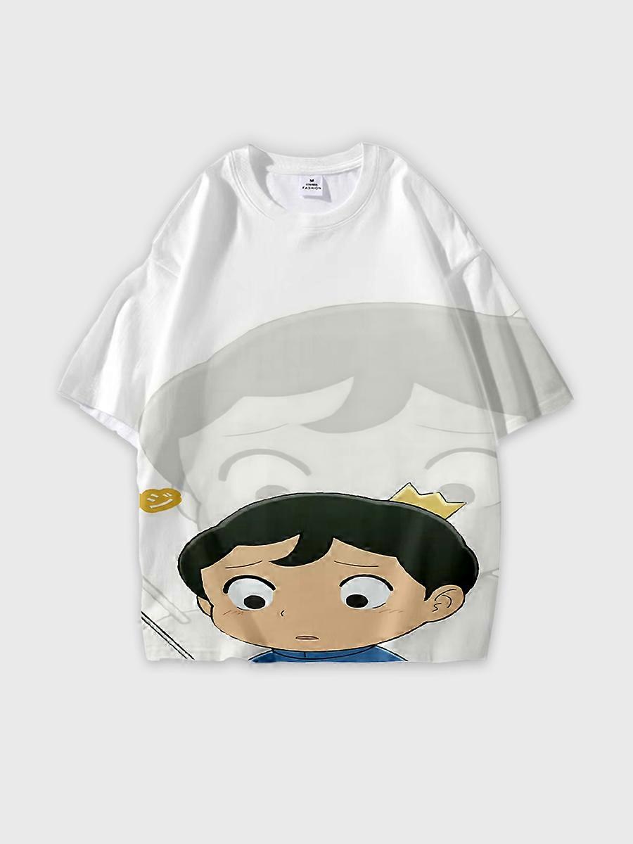 T-shirt round neck Cartoon Pattern loose short sleeve C2013