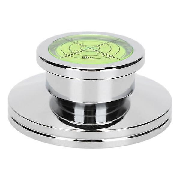 Turntable Stabilizer Aluminum Alloy, LP Record Weight for Vinyl Player, Vibration Balanced Silver Clamp for Smooth Playback