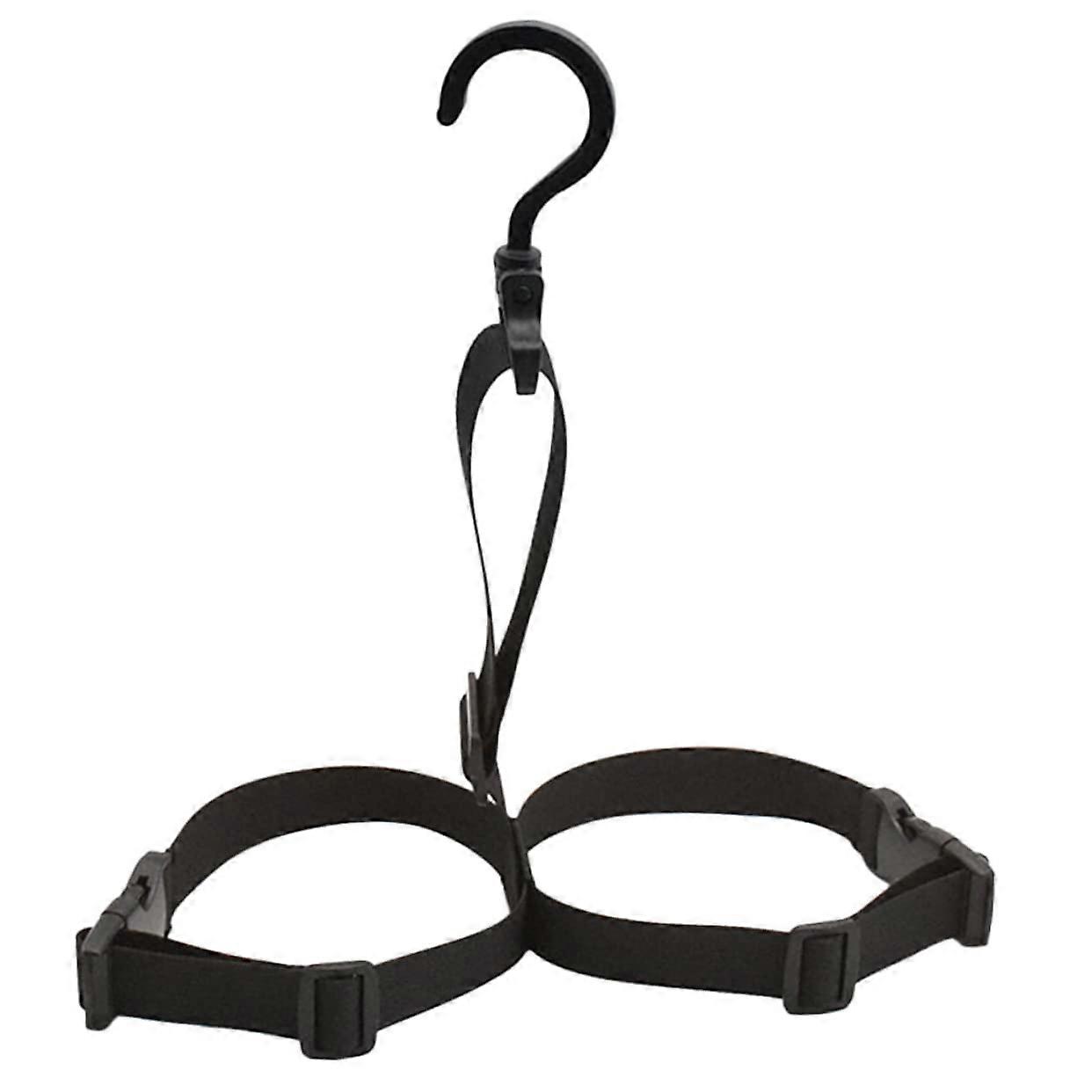 Boot Hanger for Outdoor Activities - Black Fishing Boot Drying Rack with Easy Install Hanging Strap for Waterproof Boots