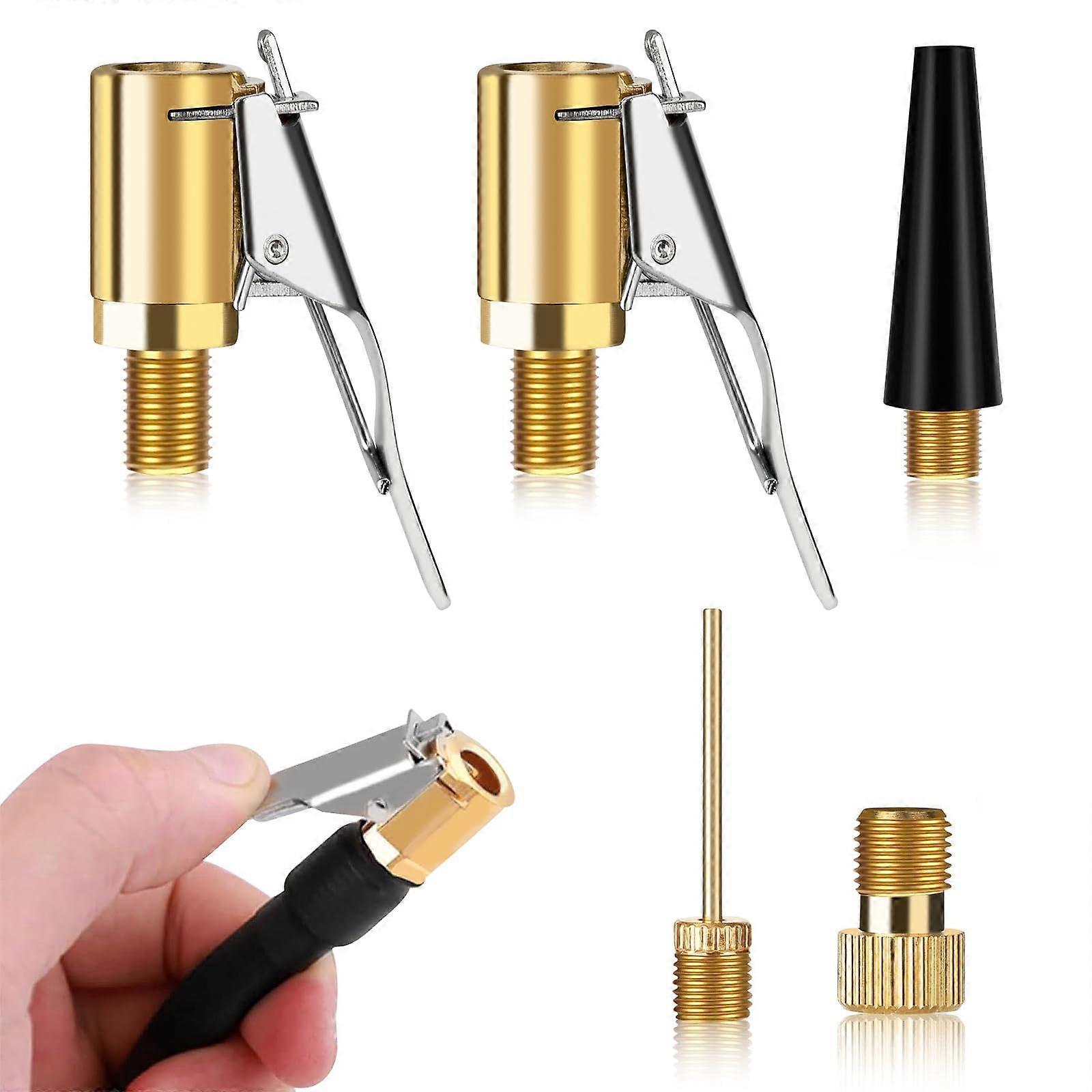 Multifunctional Valve Adapter Set, 5 Pieces Bicycle Valve Adapter, Compatible with Bosch EasyPump, Suitable for Car Tyres, Bicycles and Balls