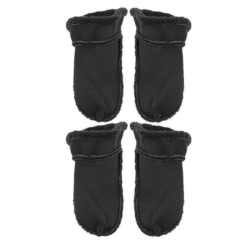 Worgeous 2 Pairs Furry Liners for Clogs Removable Plush Inserts for Indoor Outdoor Winter Shoe