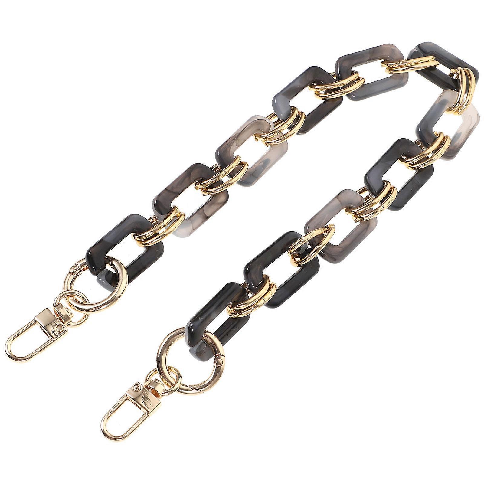 Handbag Shoulder Strap Chain Mixed Metal Finish Retro Style Bag Attachment 0.5x2x45cm 1Pack