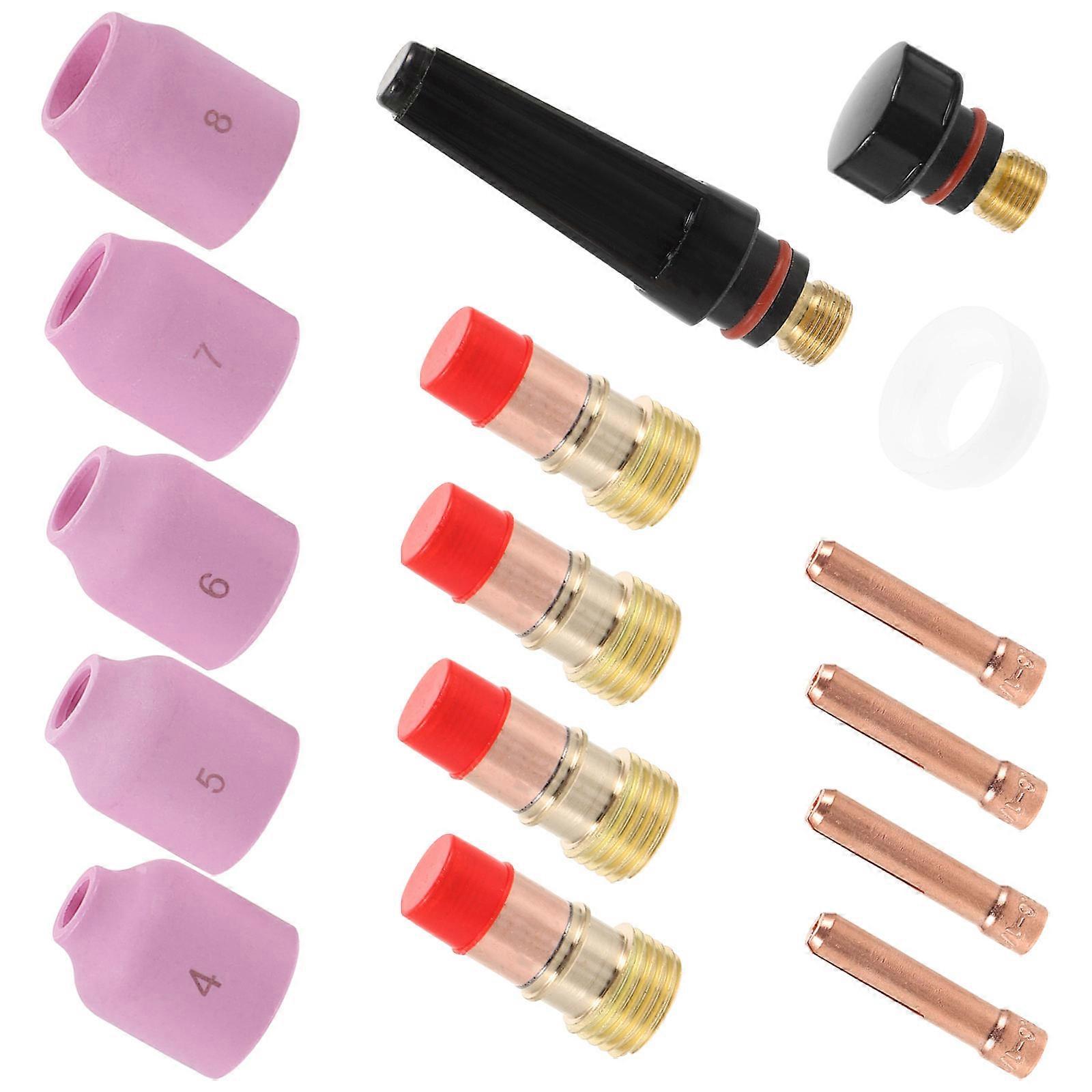 Arc Welding Accessory Set Welding Torch Consumables Accessories Assorted Color Aluminum Alloy Welding 1 Set
