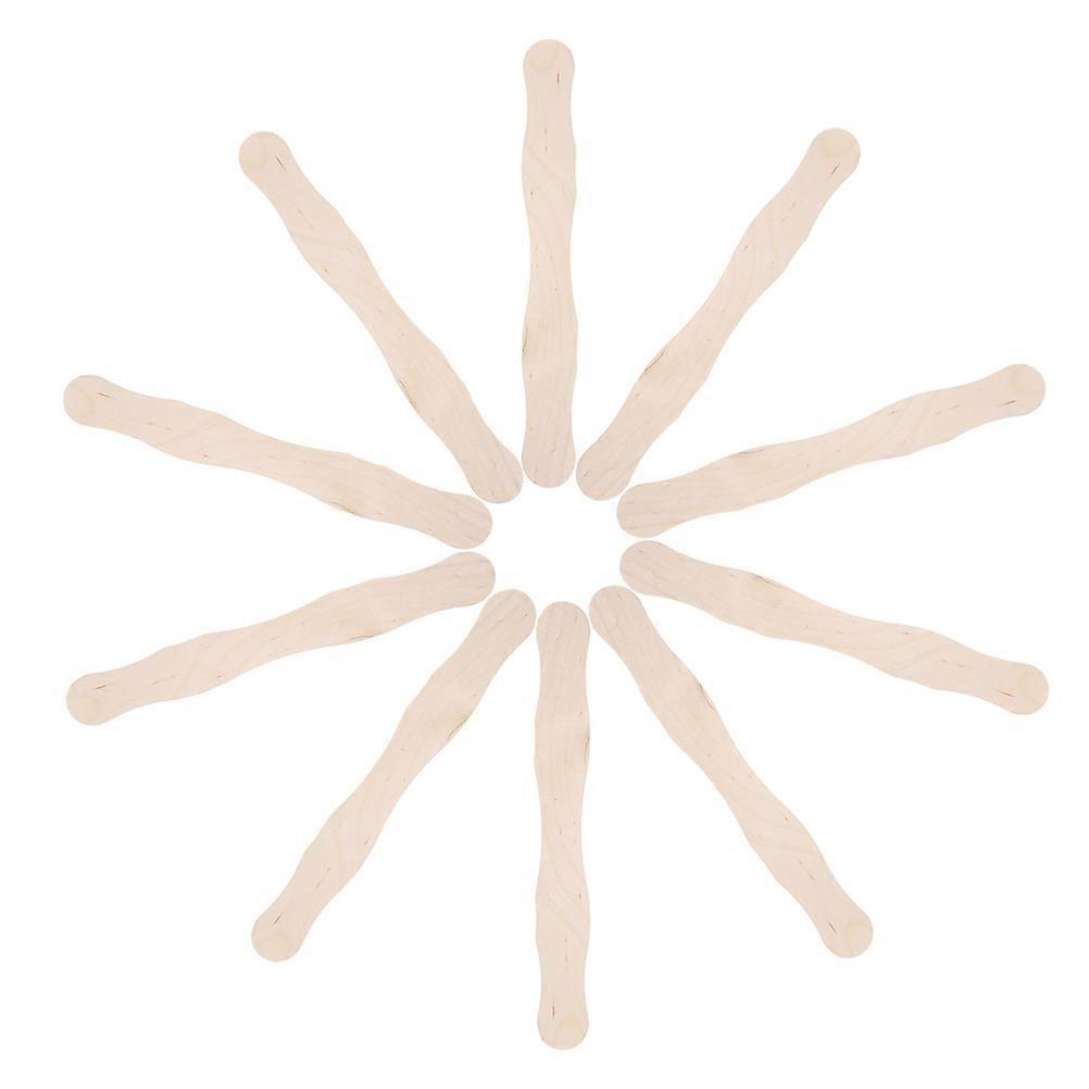 100 Pcs Wooden Fan Handles for DIY Wedding Fans Circular Fan Crafting Decorations Chinese Style Hand Fan