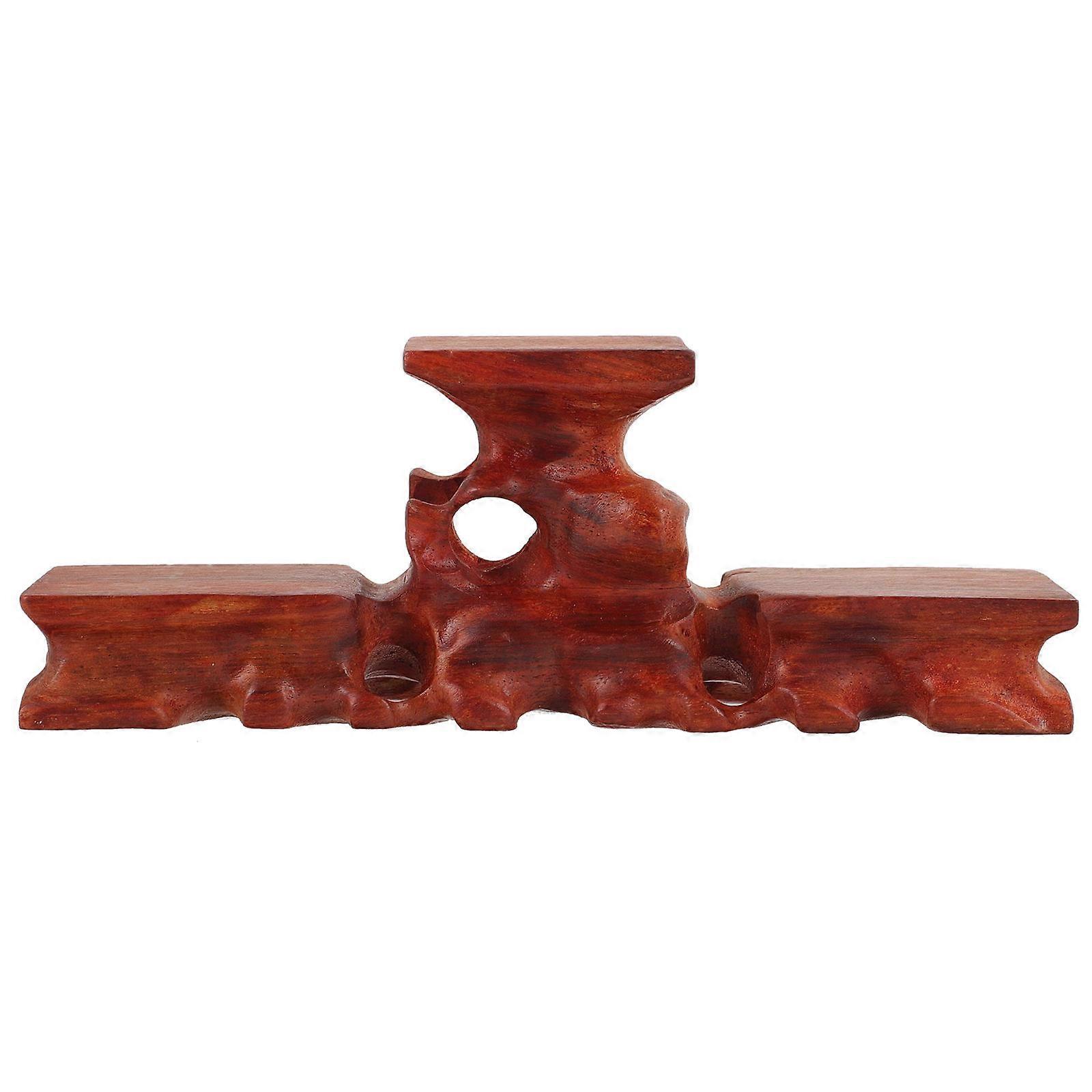 Wooden Stand Craft Display Rectangular Shape Tea Set .07x2.36x1.89in 1Set