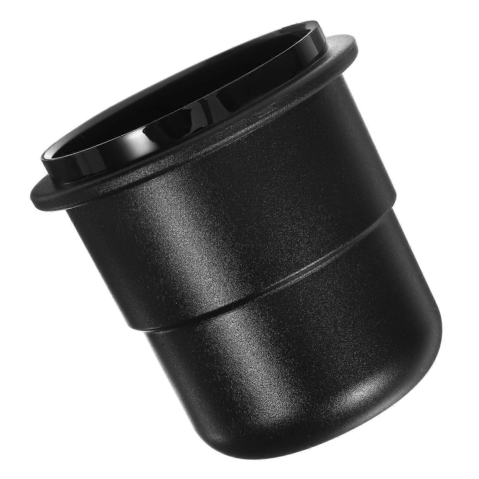 Black Reusable Plastic Dosing Cup for Storage Safe Convenient Antiscatter Design 58mm Diameter