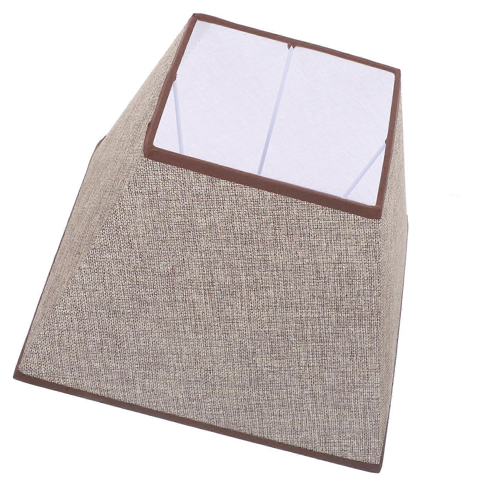 Linen Fabric Lampshade Cover Accessory For Table Lamp Floor Lamp Warm Atmosphere Color 11×11×7.9in 1Pcs