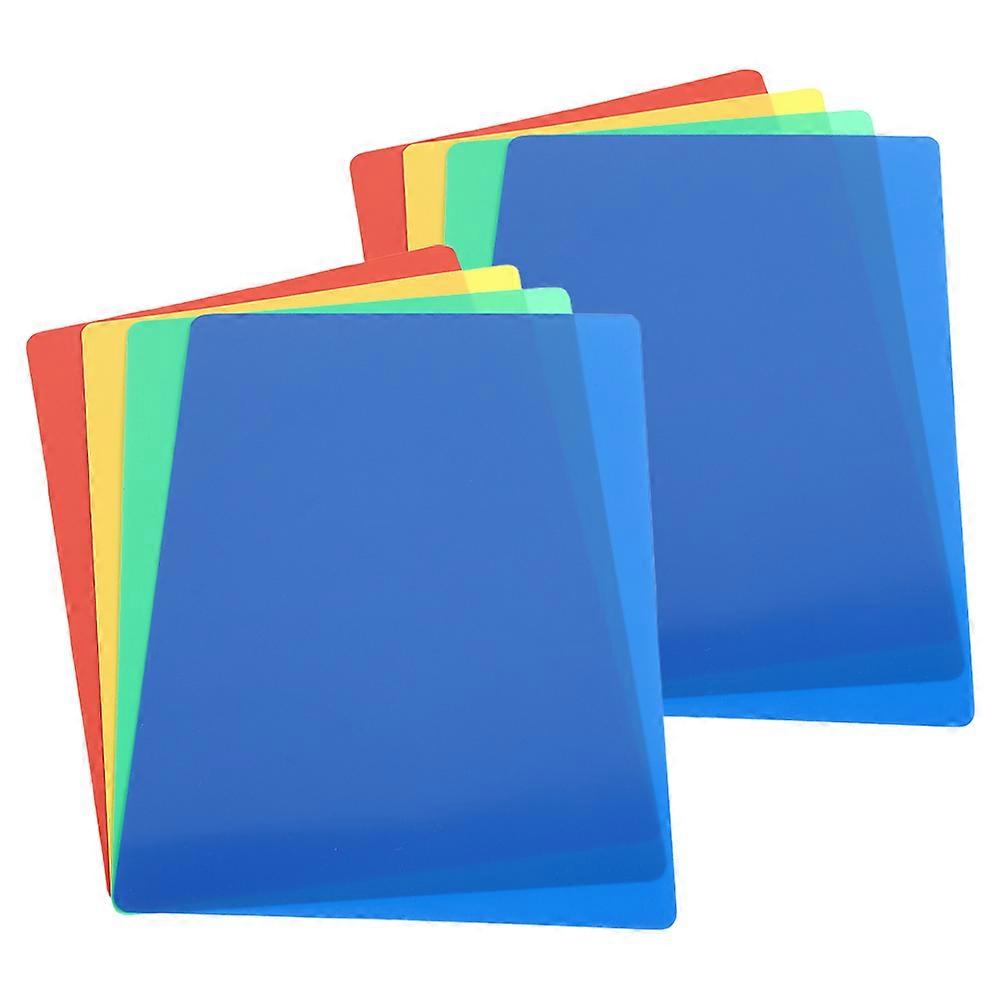 DIY Tools Mats For Kids Classroom Activities Reusable Red Plastic 8Pcs Craft Mats