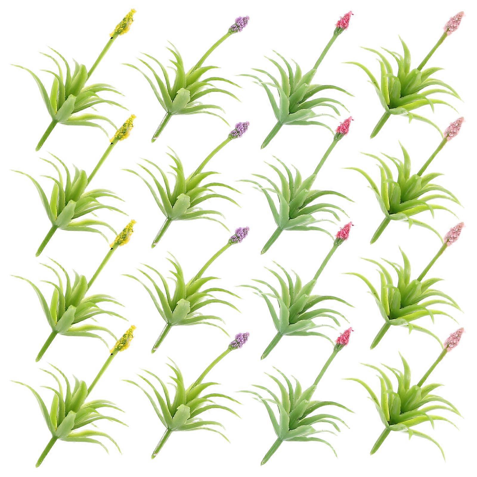 Miniature Ornament Simulation Design Fake Flowers For Sand Table Architectural Models Durable 30Pcs