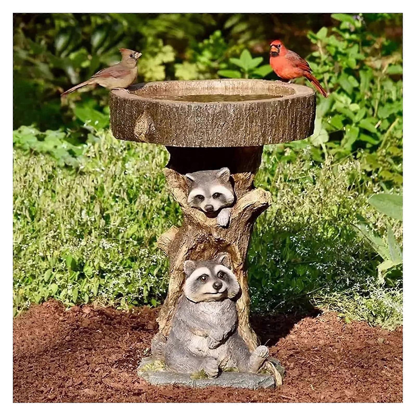 Άγαλμα Birdbath ηλίανθου, μπολ Birdbath για εξωτερική χρήση