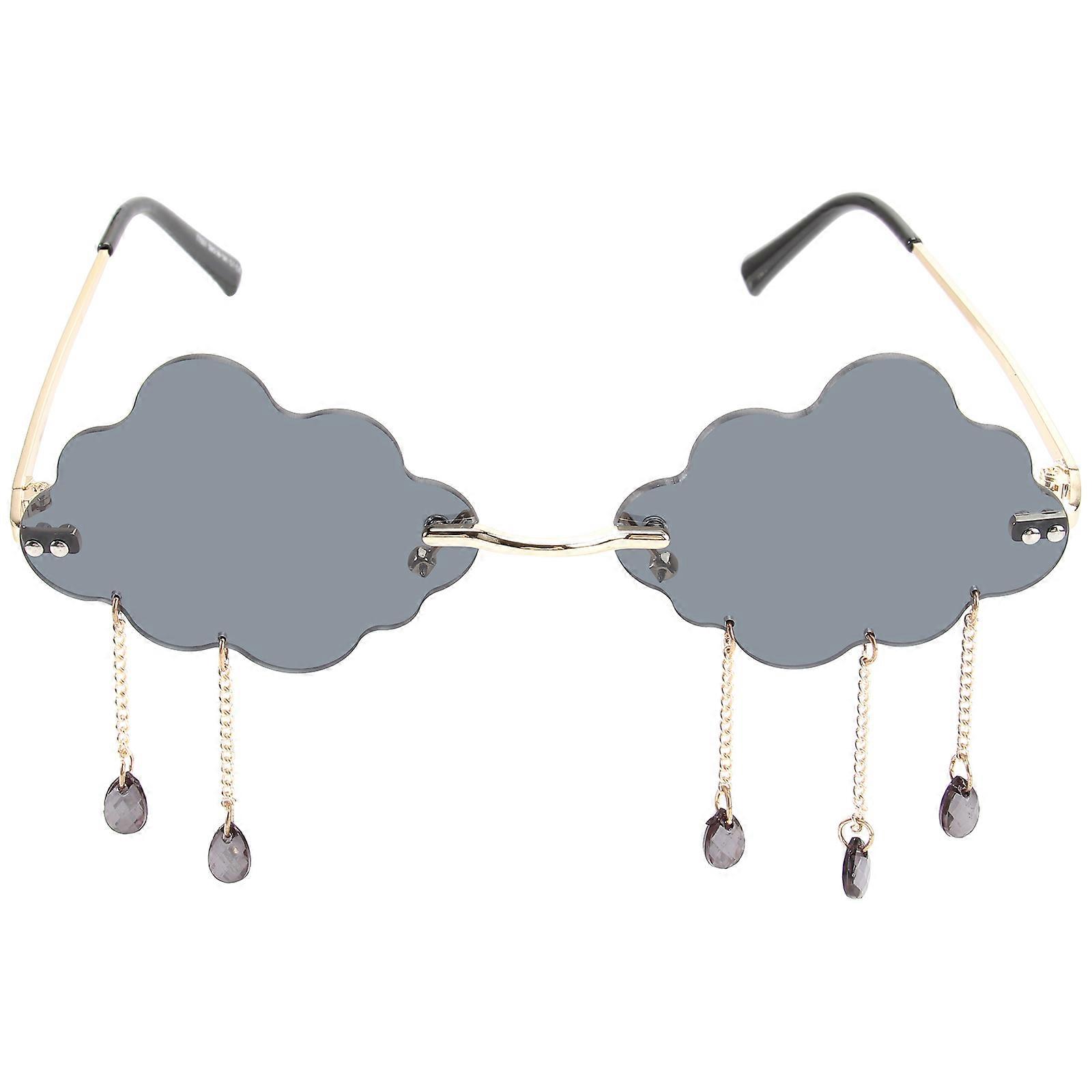 1 Pair Cloud Shaped Sunglasses Stylish Glasses Charming Accessory
