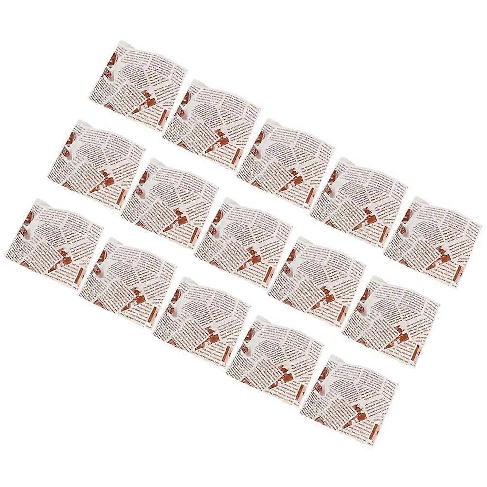Food Packaging Tear Resistant Kraft Paper Picnics Grease Proof Paper For Hamburgers 200Pcs