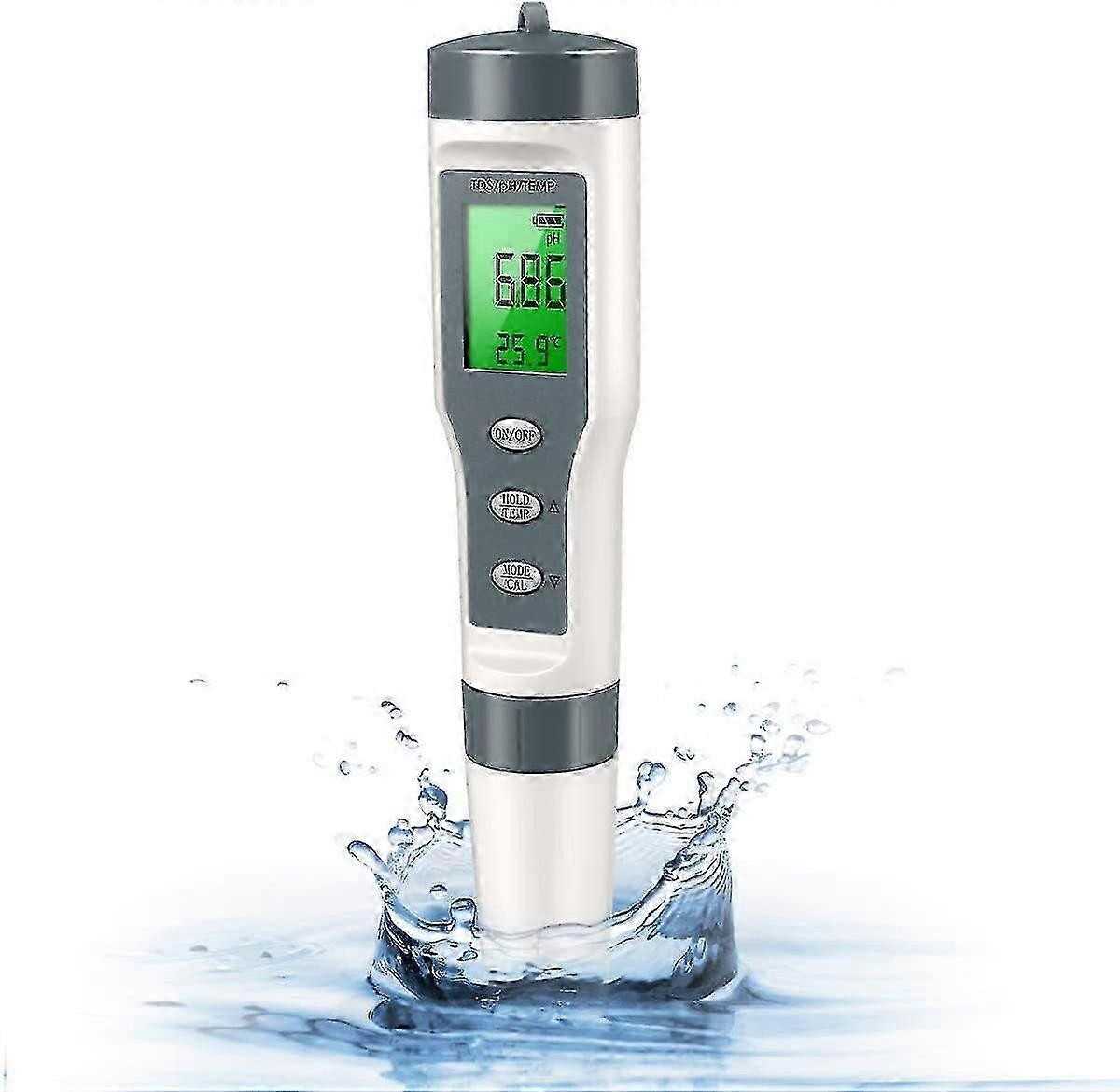 2025 9901 3 In 1 Tds/ph/temperature Meter Atc Lcd Display Lab Ph Meters Ppm Meter Hydroponics/pool/aquarium/pond