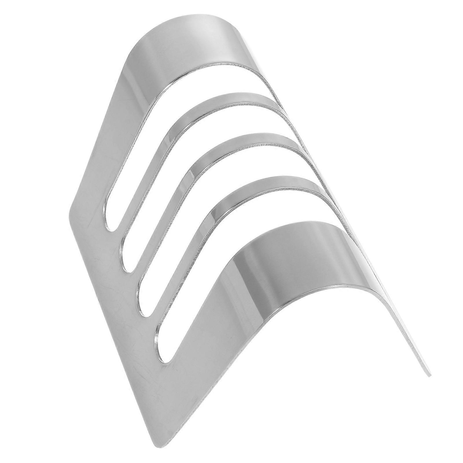 Creative Silver Sliced Bread Rack   Food Serving Holder for Hotel Buffet, Toast Display Stand Design for Home and Restaurant Use