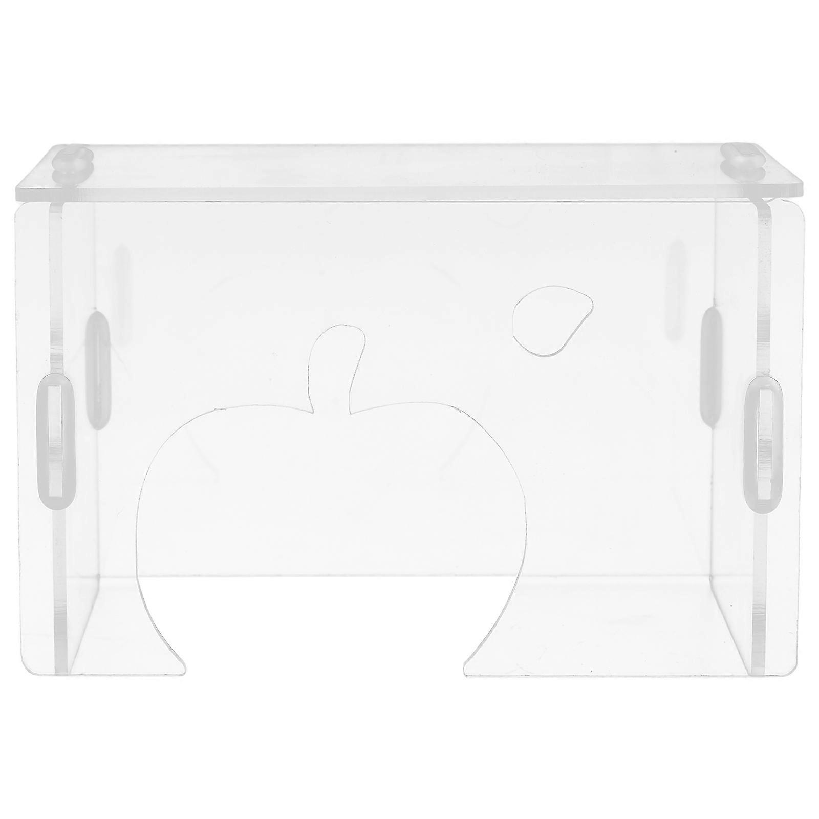 Hamster Transparent Hideout House Clear Acrylic Shelter for Dwarf Hamsters Gerbils Small Pets Spacious Safe Durable Multi Purpose Habitat Play Area