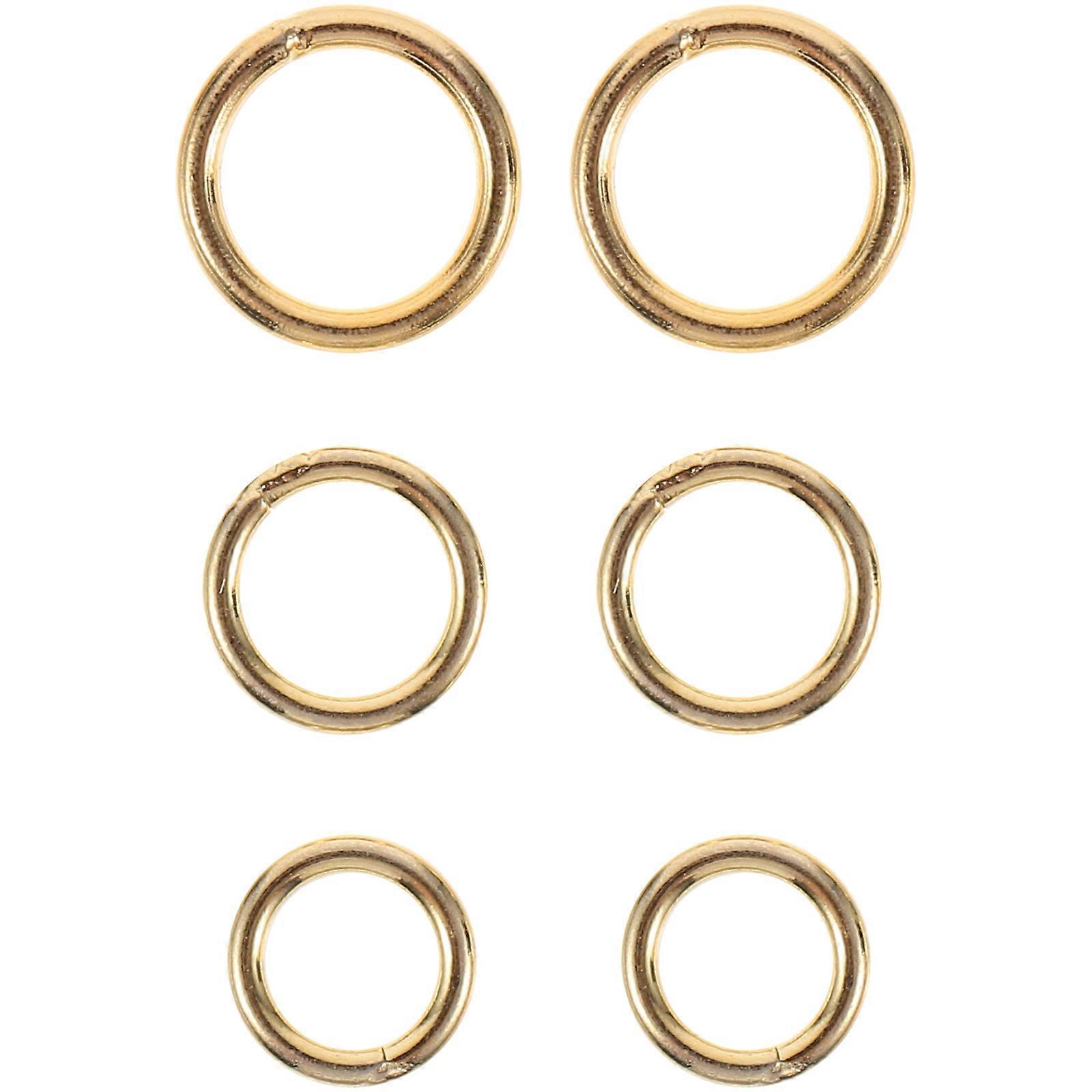 Golden S925 Silver Nose Studs for Decoration with Resistance and Excellent Texture 6pcs