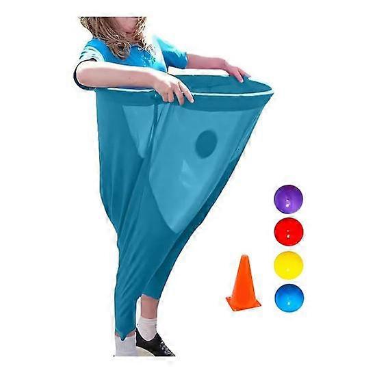 Granny Pants Yard Game Set for Adults Big Granny Pants with Bouncy Ball And Marker Cone Outdoor Field Tossing Game Set for Team Relay Family Reunion