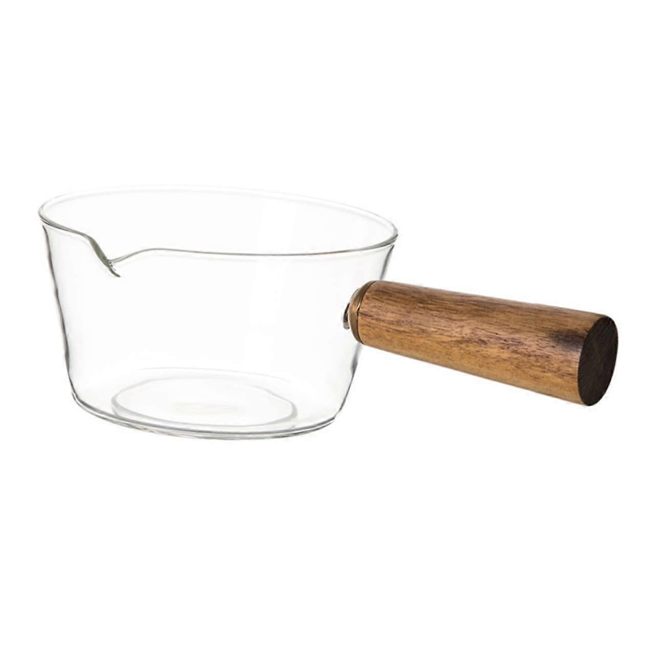 Glass Milk Pan, Glass Jug, Transparent Saucepan, Practical Pot for Baby Food