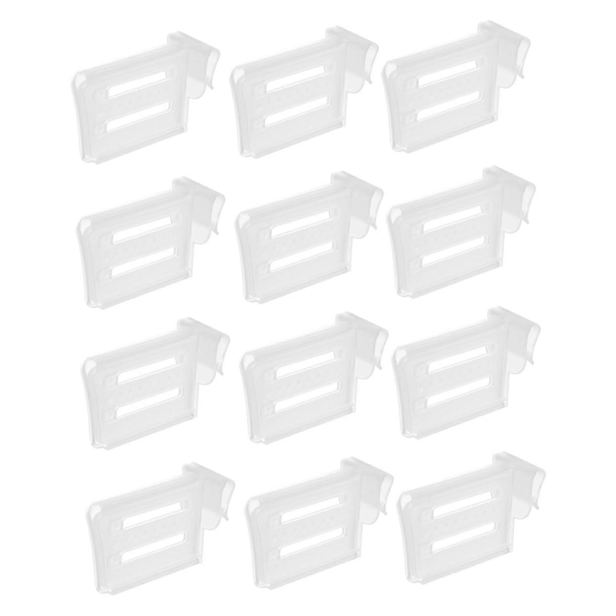 12 Pieces Fridge Organizer Adjustable Dividers for Fridge Side Door Practical Fridge Dividers Made of Quality Material for Drinks Milk