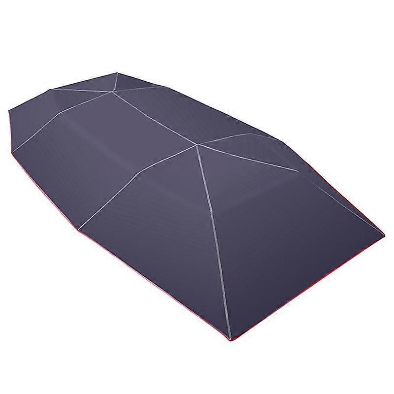 Car Sun Shade Umbrella Cover Tent Cloth Uv Protect 4.2 x 2.1M Blue