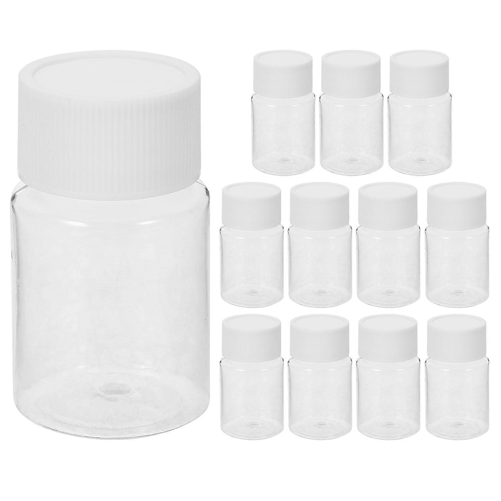 12 Pack Travel Sized Empty Bottles with Caps – Leak Proof Refillable Containers for Liquids, Medicine Storage for Outdoor & Travel Organization