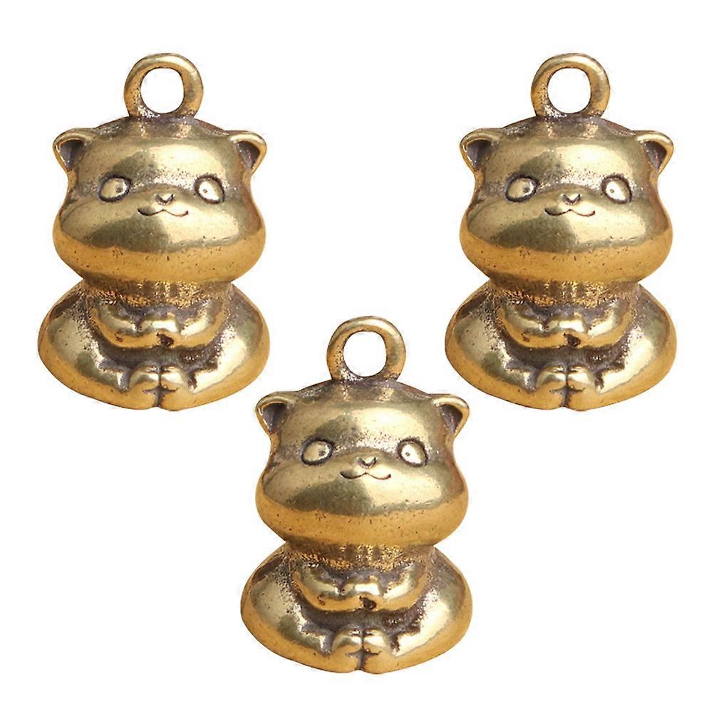 Creative Cat Pendant, Durable Brass Keychain for Backpacks and Luggage