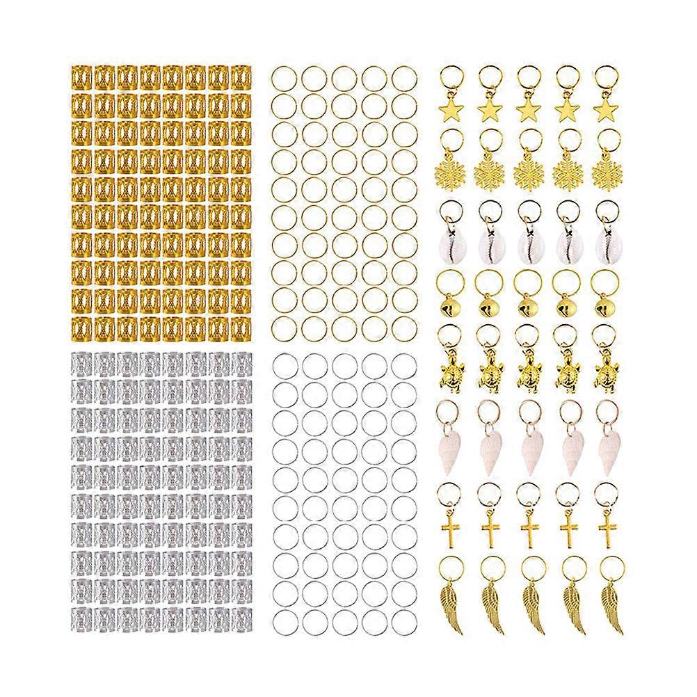 DIY Dreadlocks Supplies, Durable Beads for Braids with 305 Pieces Variety Pack