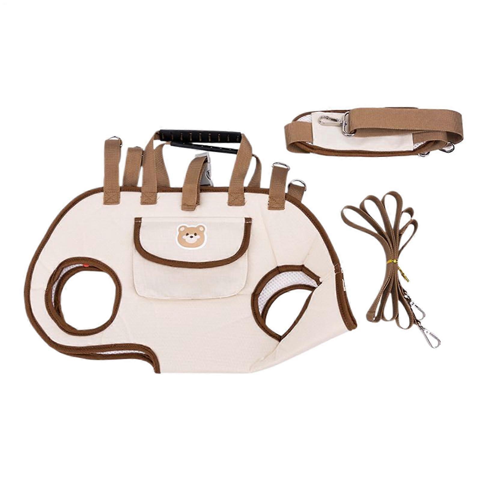 Small dog carrier, waterproof with shoulder strap for hiking, walks, camping