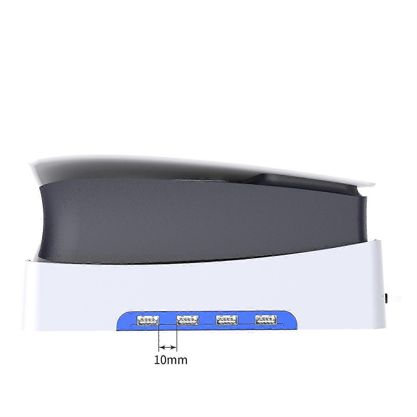 Horizontal Hub USB Port Stand for PS5, Base Stand for PS5 Disc & Digital Edition, Stand Holder for PS5 Console